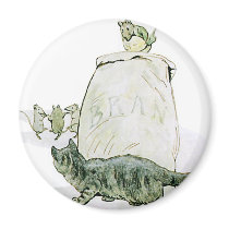 Cat and the Mice Artwork Refrigerator Magnets