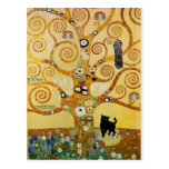 Cat and Tree of Life Postcard