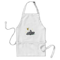 Cat and Witches Hat Halloween design aprons