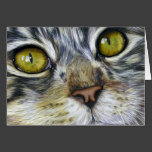 Cat Art - Blink Greeting Card