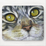 Cat Art - Blink Mouse Pad