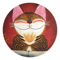 cat art - fire (5 elements) stickers