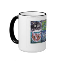Cat Art Mug by wetpaintstudios Cat Art Mug