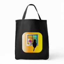 Cat At Window Bag bags