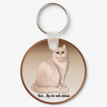 Cat Attitude keychains