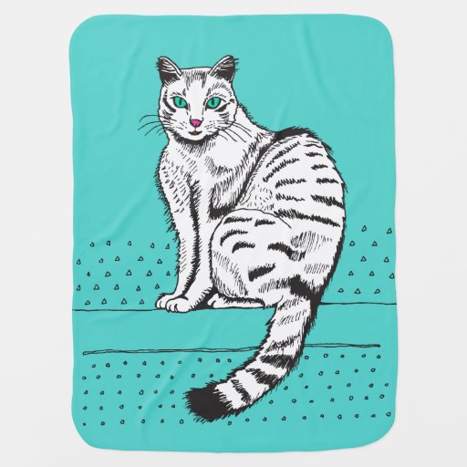 Cat Baby Blankets | Zazzle