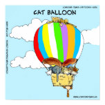 Cat Balloon Funny Poster posters
