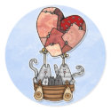 cat balloon stickers