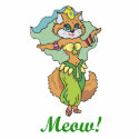 Cat Belly Dancer photo sculptures