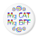 Cat BFF Fridge Magnets