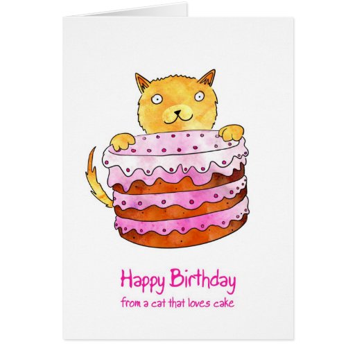 Cat Birthday Card
