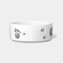 Cat bowl PAWPRINTS! pet bowls