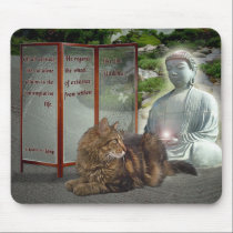Cat-Buddha nature mousepads