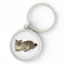 Cat Buddies Keychain