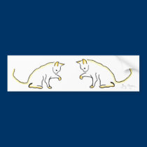 Cat Bumper Sticker bumper stickers