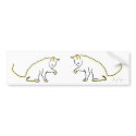 Cat Bumper Sticker bumper stickers
