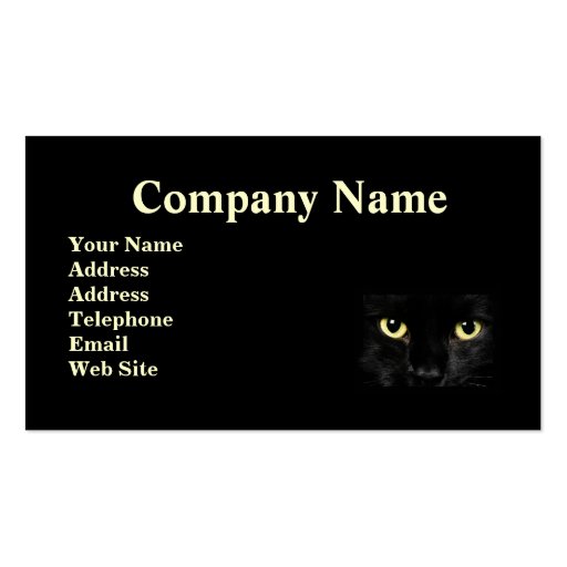 Cat Business Card (back side)