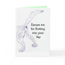 cat butt card
