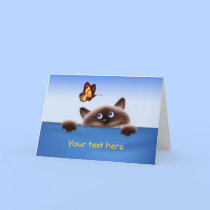 Cat & Butterfly cards