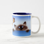 Cat & Butterfly Coffee Mug