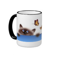 Cat & Butterfly mug