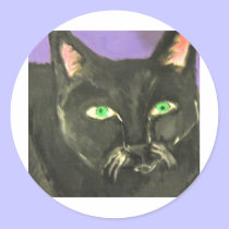 cat by eric ginsburg stickers
