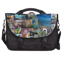 Cat Byrd Lion Paradise Coolio Collage messengerbag commuterbag