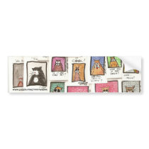 Cat Cartoon Bumper sticker bumper stickers