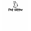 cat cartoon logo, PET SITTER - Cus... - Customized t-shirts