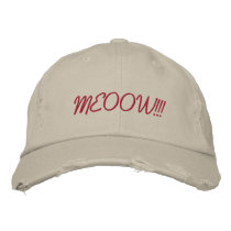 Cat Choir Embroidered Hats