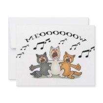 Cat Choir invitations