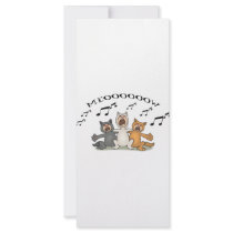 Cat Choir rack cards