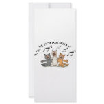 Cat Choir rack cards