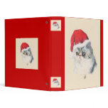 Cat Christmas Vinyl Binders