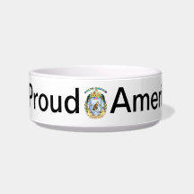Cat Coat of Arms Bowl - American Bobtail Cat Water Bowls