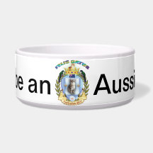 Cat Coat of Arms Bowl - Australian Mist Dog Bowl
