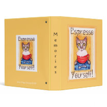 Cat Coffee Photo Binder by jamiecreates1 Cat Coffee Photo Binder