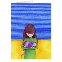 Cat Cuddle Card cards
