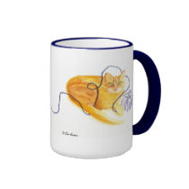 Cat Cup For Knitters mugs