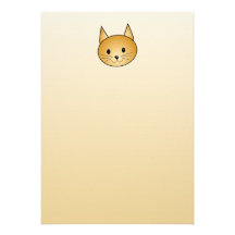Cat. Cute ginger kitty. Announcement