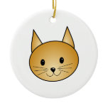 Cat. Cute ginger kitty. Christmas Ornaments