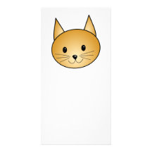 Cat. Cute ginger kitty. Customized Photo Card
