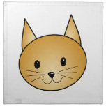 Cat. Cute ginger kitty. Napkin