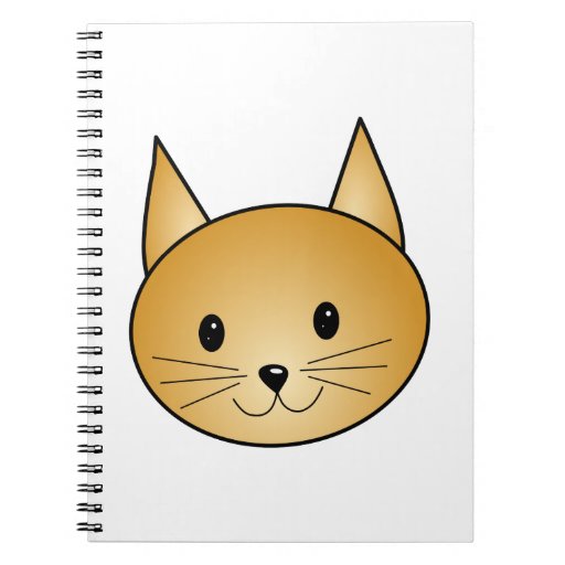 Cat. Cute ginger kitty. Spiral Note Books