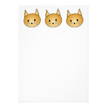 Cat. Cute ginger kitty. Personalized Invites