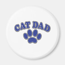 Cat Dad Father's Day Refrigerator Magnet
