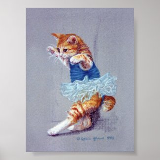 Cat Dancing Poster