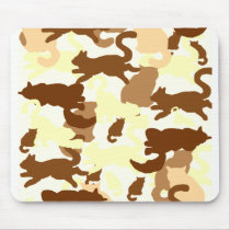 cat desert camouflage mousepads