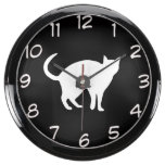 "Cat" design wall clock Aqua Clocks