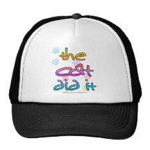 Cat Did It Trucker Hat